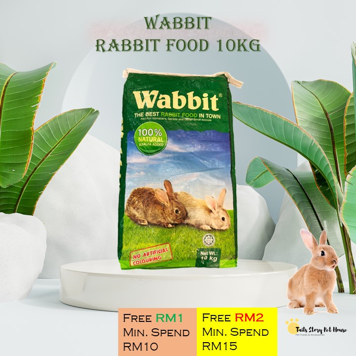 【Tails Story】WABBIT Rabbit Food 10kg | Wabbit Makanan Arnab 10kg ...