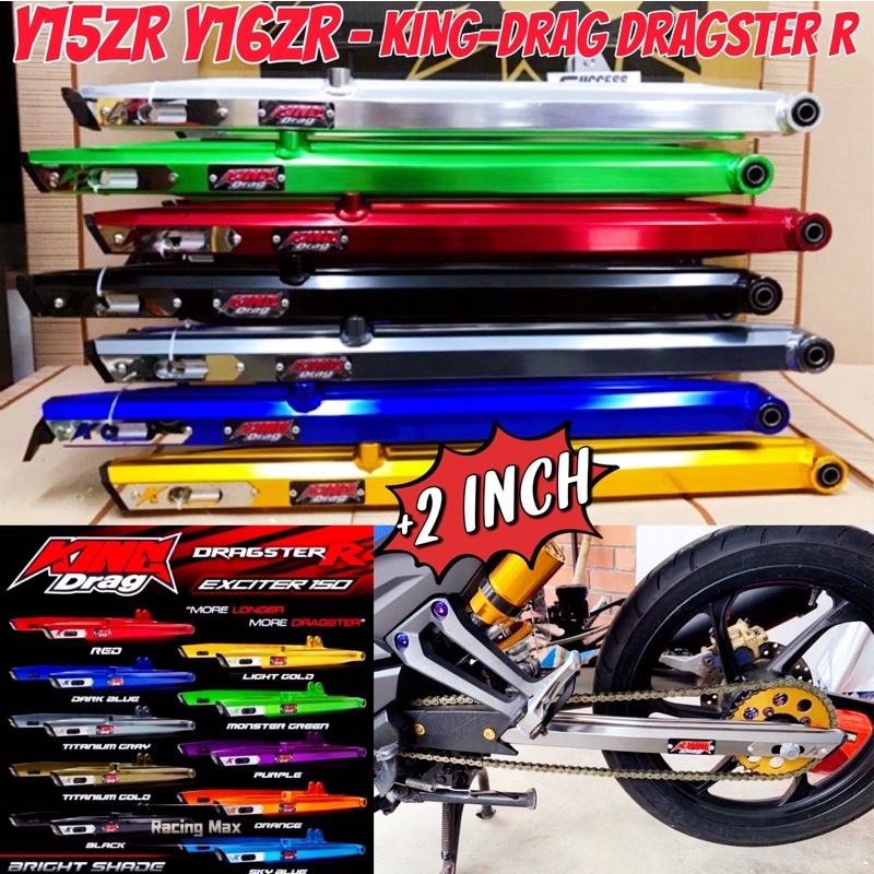 Long 2inch Y16zr Y15zr V1 V2 Kingdrag Swing Arm Dragster R Alloy Cnc Yamaha Y15 Y16 Slot King 5815