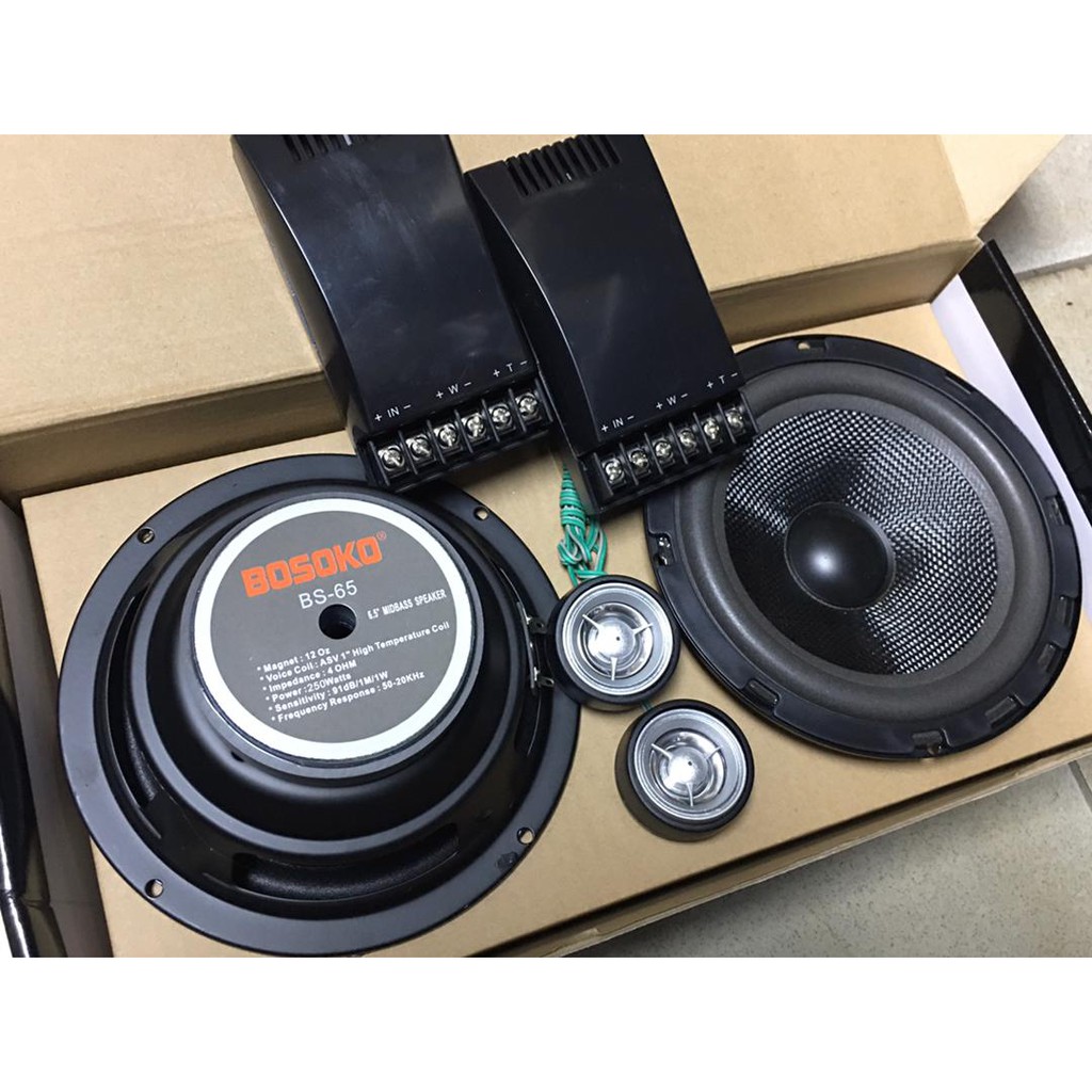 Component Speakers Inch Car Speakers With Good Bass BOSOKO S-65c