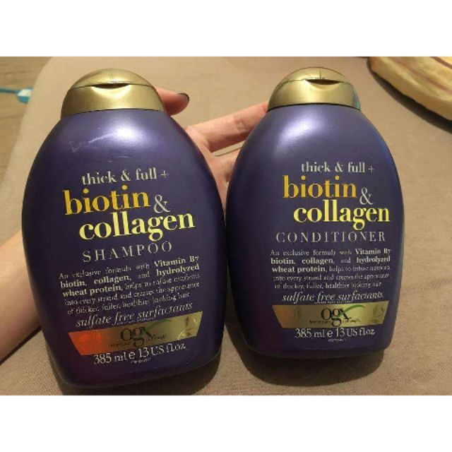 Biotin Shampoo, Conditioner & Collagen Thick & Thin + Biotin & Collagen ...