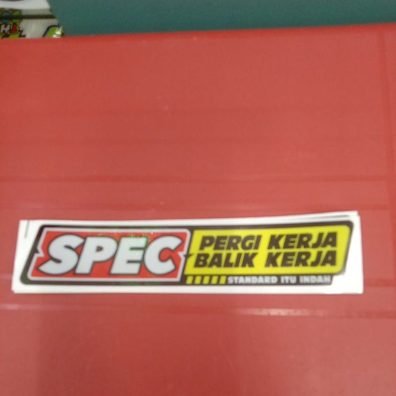 Sticker Spec Pergi kerja Balik Kerja Reflective | Shopee Malaysia
