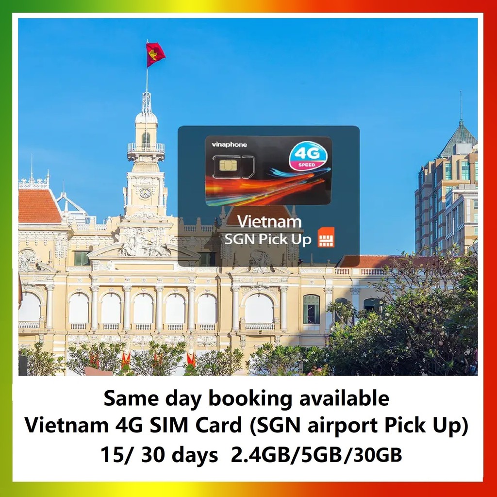 Vietnam 4G SIM Card (SGN Airport Pick Up 7am-7pm) | Shopee Malaysia