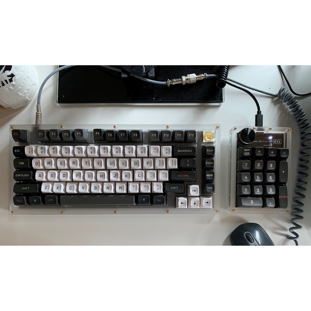 AK75X81 Stacked Acrylic QMK VIA Mechanical Keyboard (no numpad