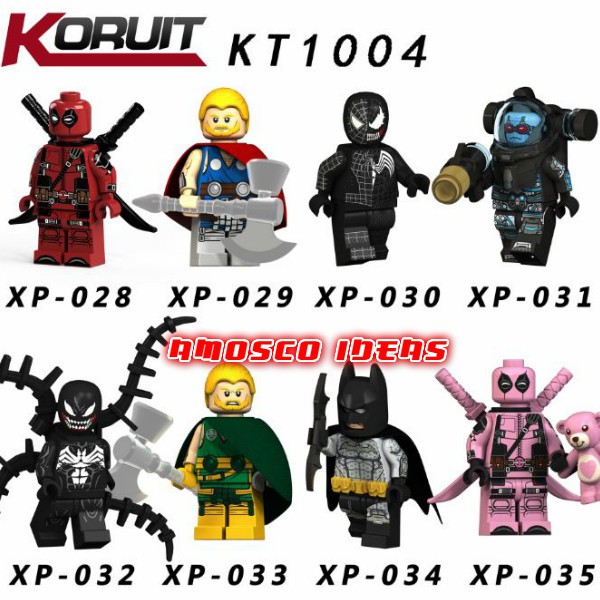 Koruit Minifigure Xp028 029 030 031 032 033 034 035 Deadpool Batman Thor KT1004 Shopee Malaysia