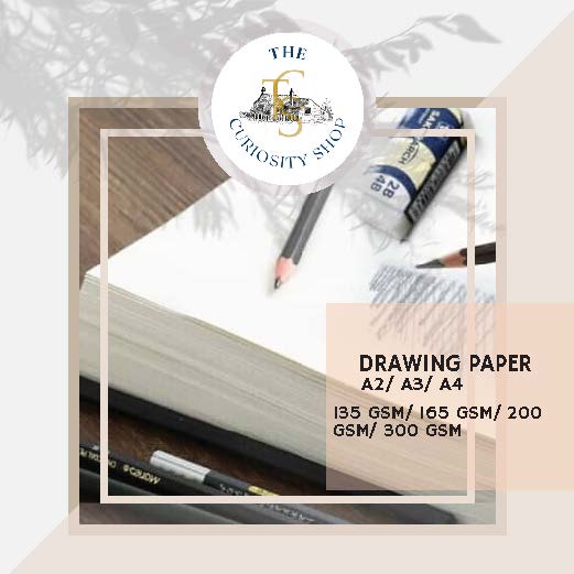UK Thick Drawing Paper Kertas Lukisan Tebal A4 / A3/ A2 ( 300 / 200