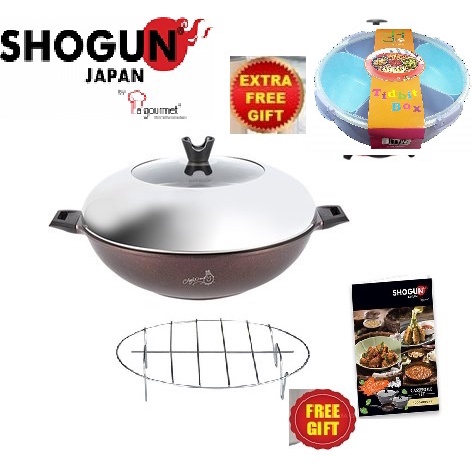 Shogun Chef Wan 40cm Volcano IH Wok (free 1 x La gourmet Pack To Go ...