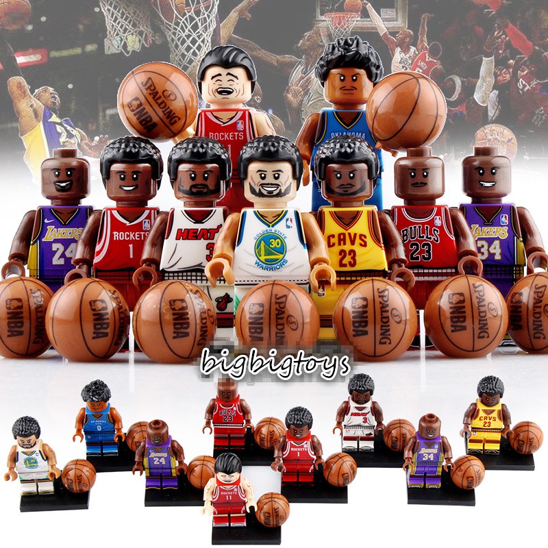 NBA Star minitoy Basketball Jordan James Kobe Yao Toys Building Blocks ...