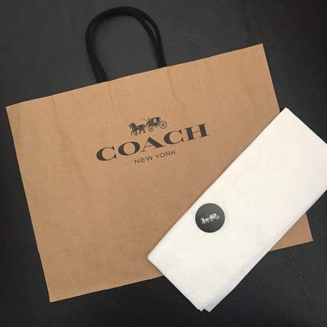 Coach paper Bag coach sticker coach paper For original Shopee Malaysia