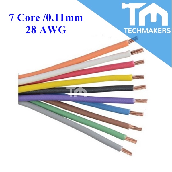 1 meter 1007 Electronic Wire 28 AWG Polyethylene Environmental