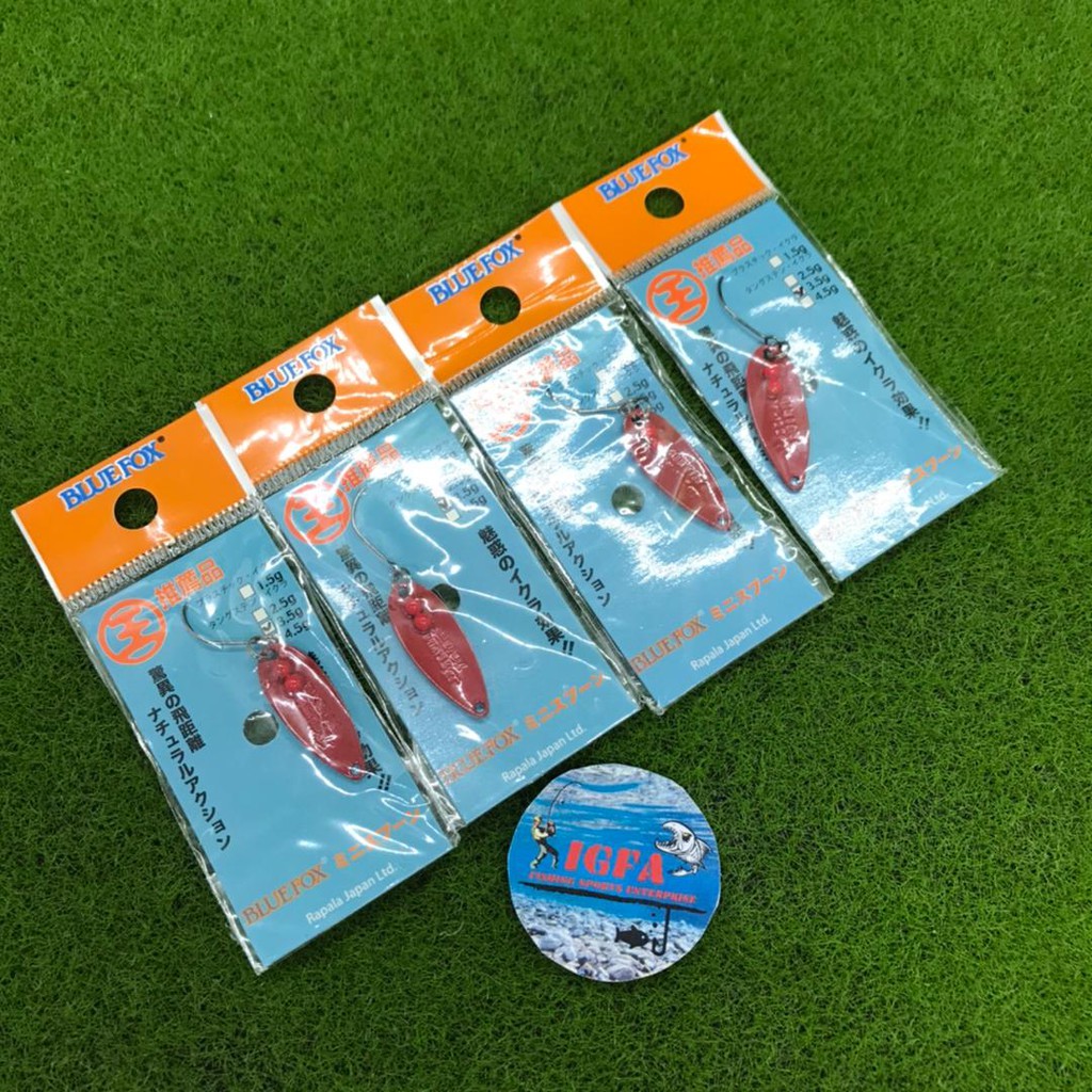 [IGFA] BLUEFOX Spoon with Eye 1.5G 2.5G 3.5G [JDM] Metal Spoon Fishing ...