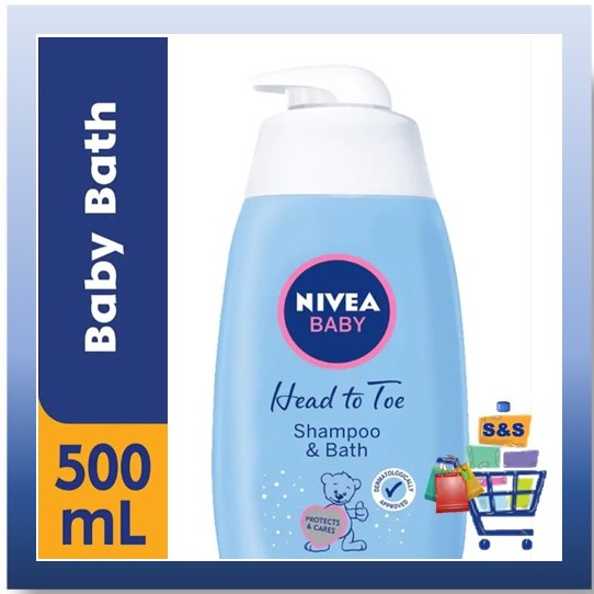 NIVEA Baby Head To Toe Shampoo & Bath 500ml Shopee Malaysia