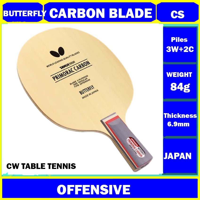 BUTTERFLY PRIMORAC CARBON CS CHINESE PENHOLD TABLE TENNIS RACKET PING