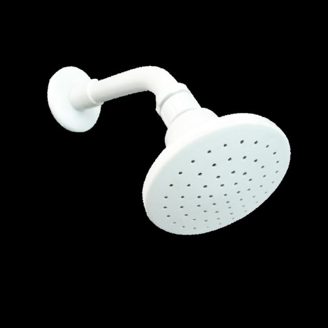 PVC White Rain Shower Set (4