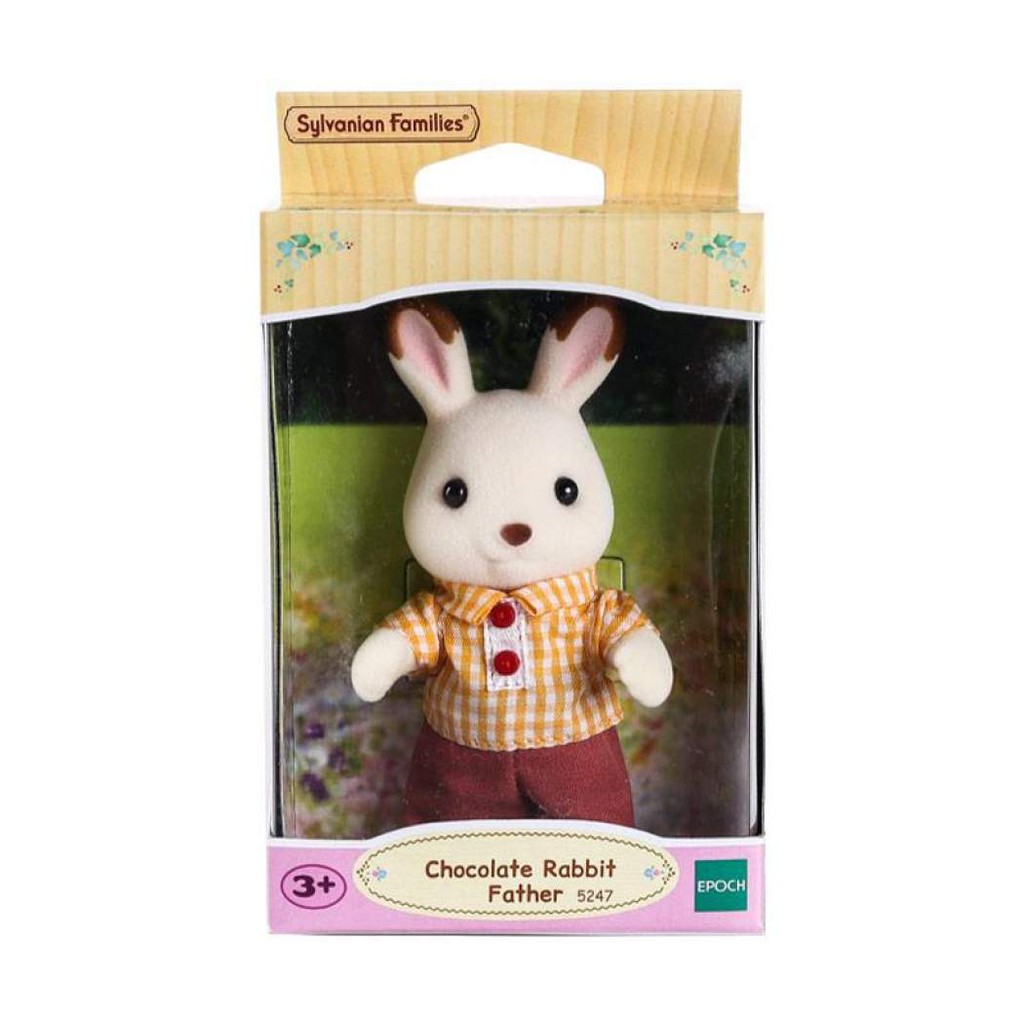 SYLVANIAN FAMILIES Sylvanian Familyes Chocolate Rabbit Father ...