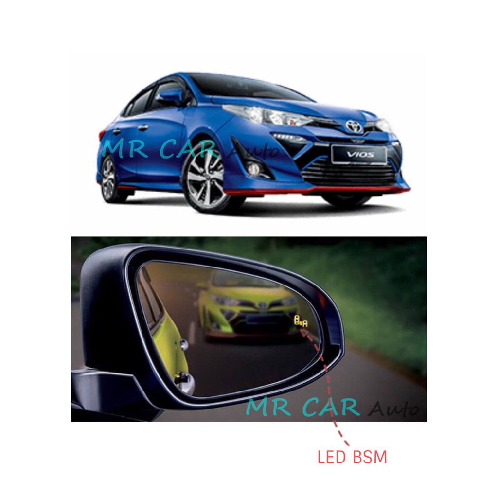 TOYOTA VIOS NSP151 20192022 SIDE MIRROR GLASS WITH BSM (OEM/ORIGINAL