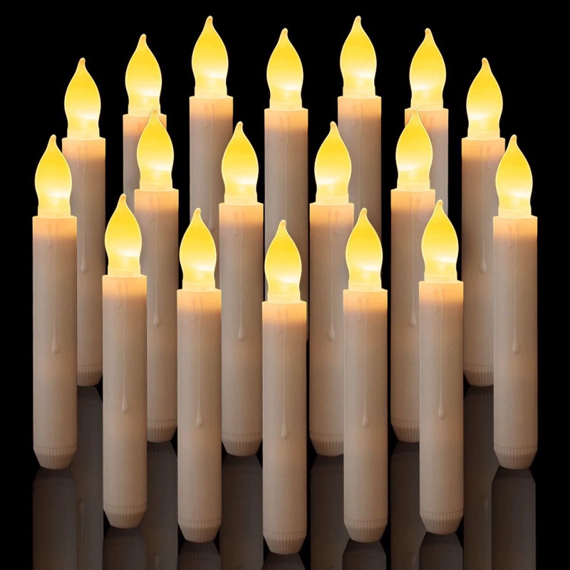 Electronic LED Flameless Taper Candles/Tapered Candle Battery Operated