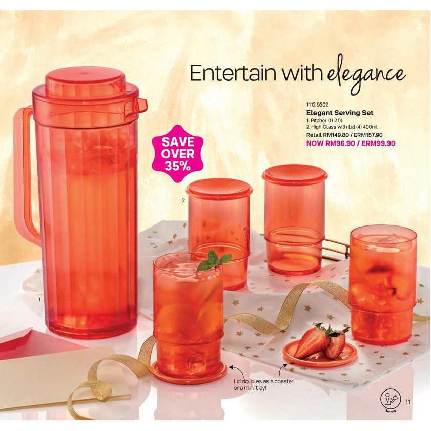 Tupperware Drinking Glasses