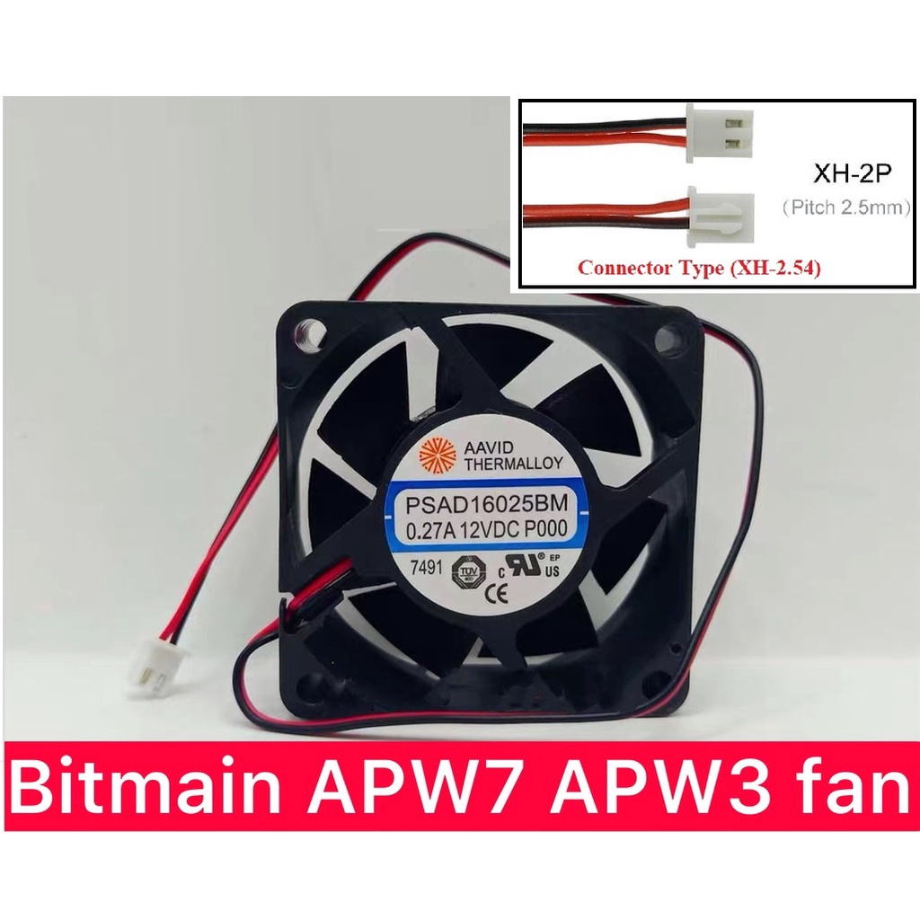 [Ready Stock] PSU Fans 6cm x 6cm Power Supply Unit Fan for Bitmain PSU