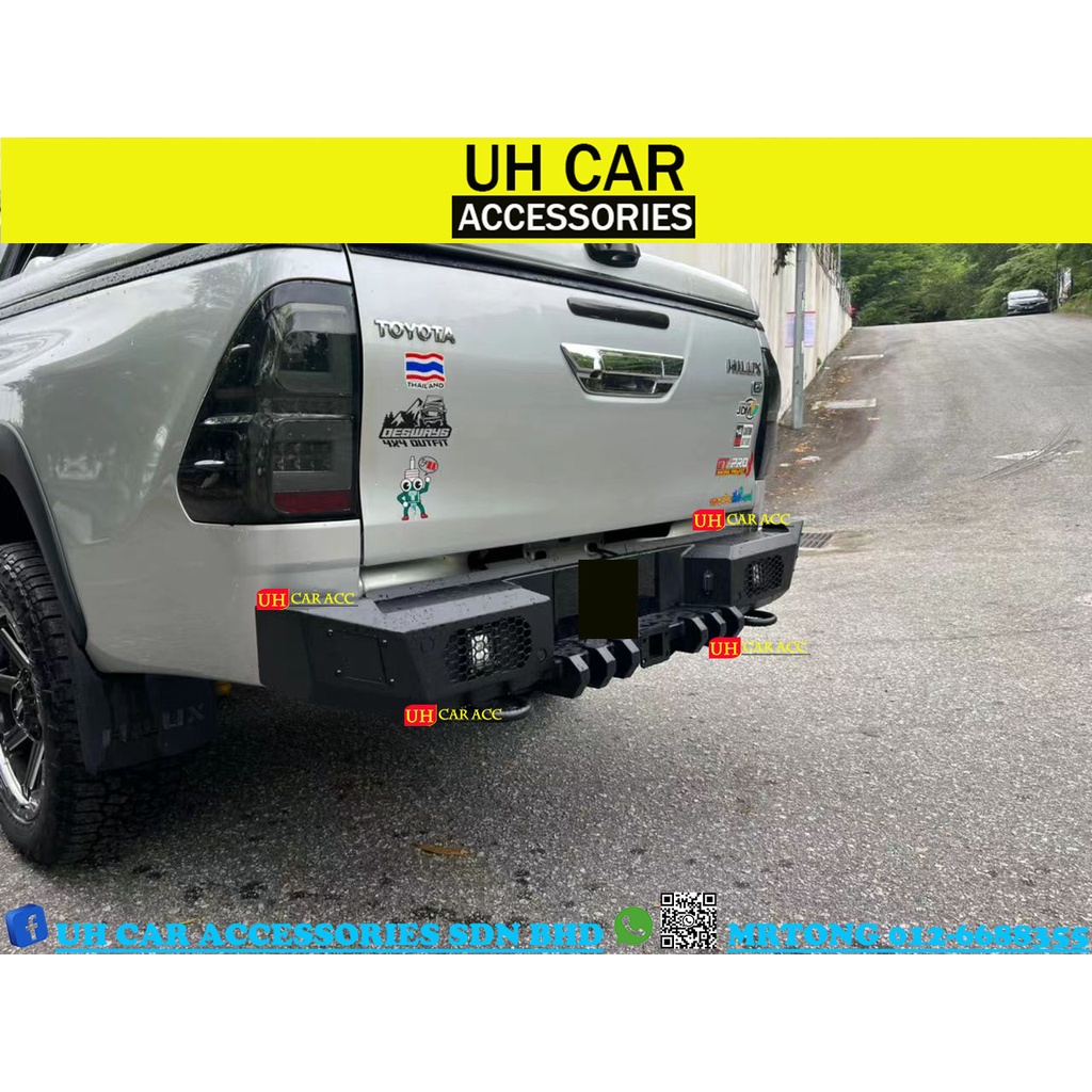 Ford ranger t6 t7 t8 wildtrak force tk steel rear bumper bull bar ...