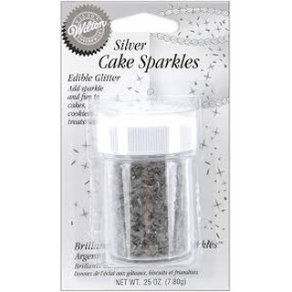 Wilton White Cake Sparkles - 0.25 oz jar