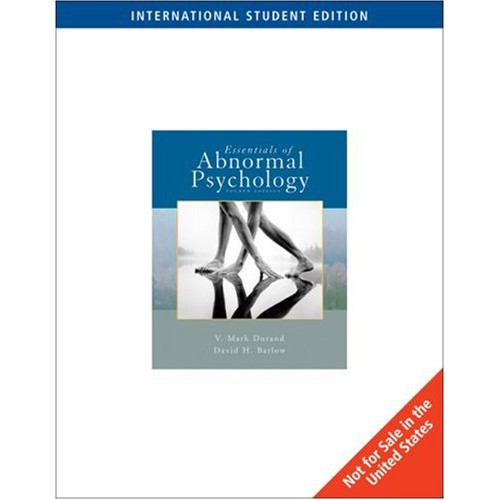 Essentials Of Abnormal Psychology By Vincent Mark Durand; David H ...