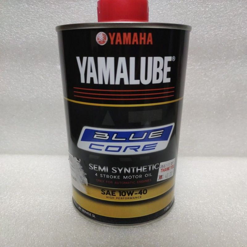 Yamaha yamalube blue core oil scrooter sae 10w40 100% original | Shopee ...