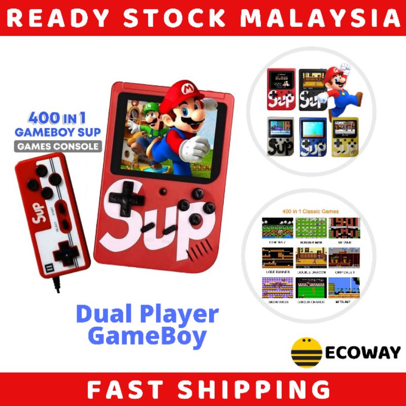 400 Games Dual Player Sup Gameboy Game Console Emulator Built-In