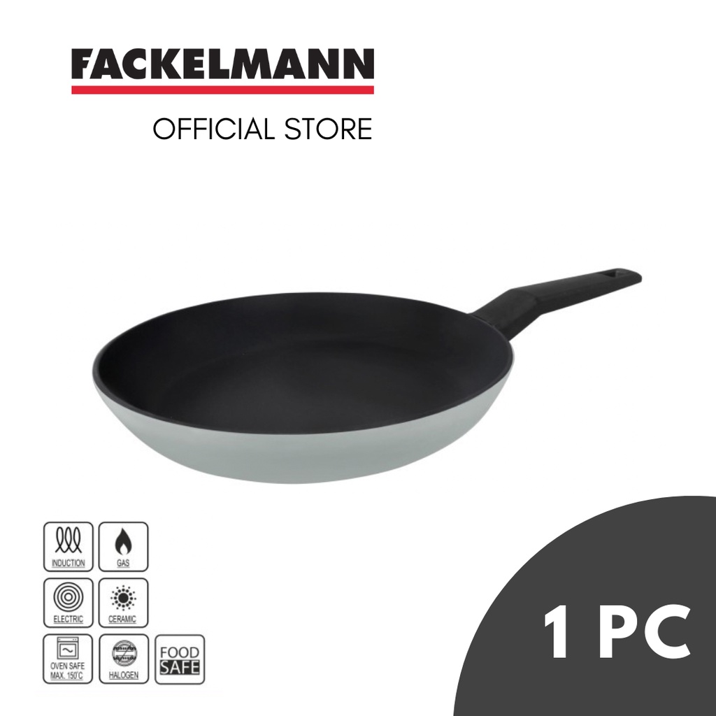 FACKELMANN Pan 28 Cm Statement Keramische Gecoate Gerecycled Aluminium Met Antiaanbaklaag Honingraatbodemstructuur Voor Alle Warmtebronnen Inclusief Inductie Pfas Vrij 752780576