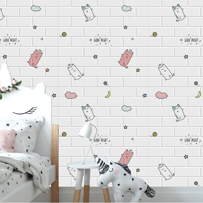 Foam Wall Stickers Fake 3D Brick Cartoon Super Cute, Many Models ...
