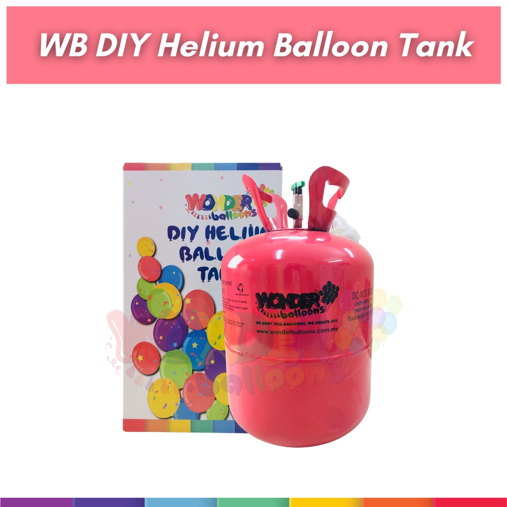 Wonder Balloons Original DIY Party Helium Gas Tank For 50 Balloons - Tong Gas Helium Untuk 50 Biji Belon | Ship In 24HRS