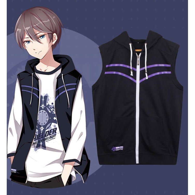 Sleeveless hoodie anime on sale