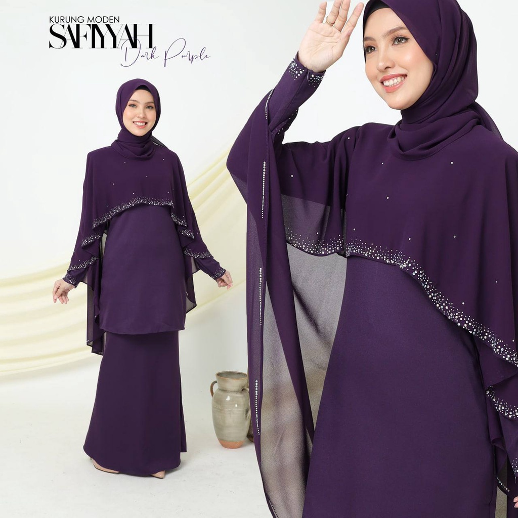 Baju kurung moden cape best sale