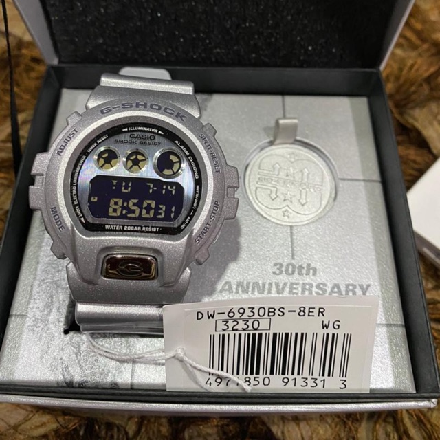 Casio G shock Dw6900 Dw6930 Bs8 30th anniversary aka silver coin Shopee Malaysia