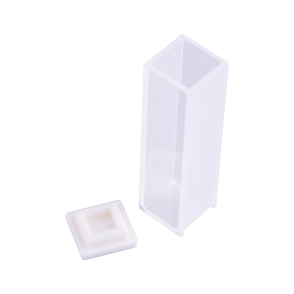 4pcs 3.5ml White Optical Quartz Cuvettes 10mm Cuvette Cell Spectrometer