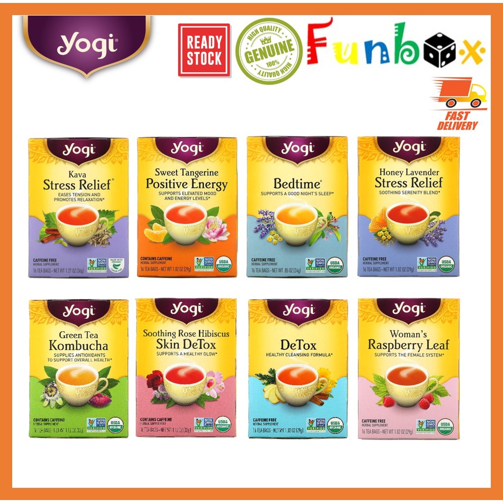 Yogi Tea Organic Tea Caffeine Free 16 bags Woman's Raspberry Leaf ...