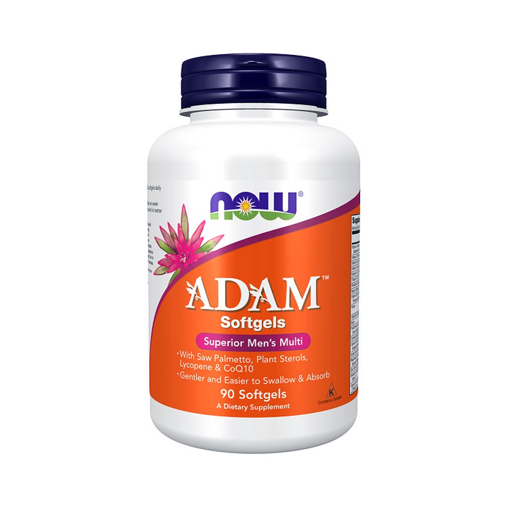 NOW Supplements ADAM Men's Multivitamin with Saw Palmetto Plant Sterols