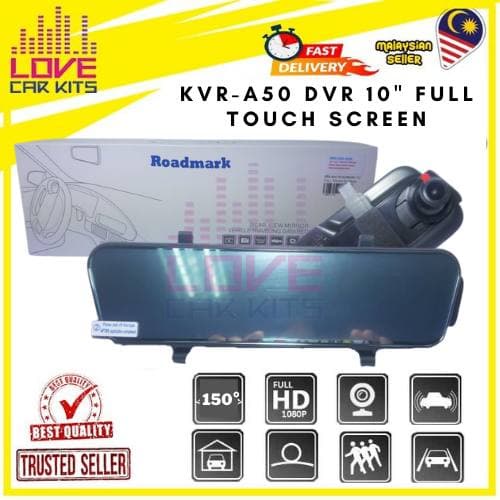Roadmark KVR - A50 DVR 10Inch Full Touch Screen | Shopee Malaysia