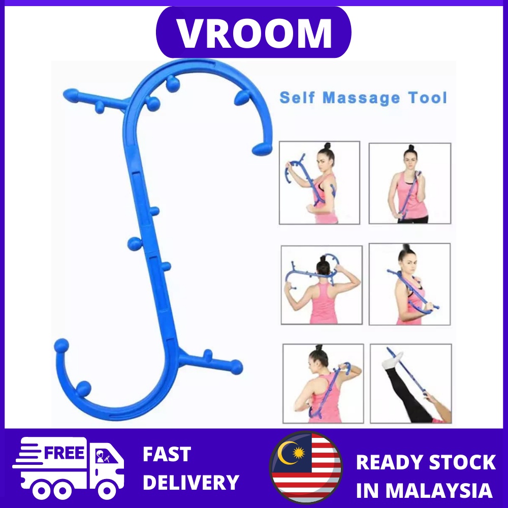 🔥ready Stock🔥vroom Trigger Massage Fordable Point Hook Stick Self Theracane Body Muscle Relief 3451