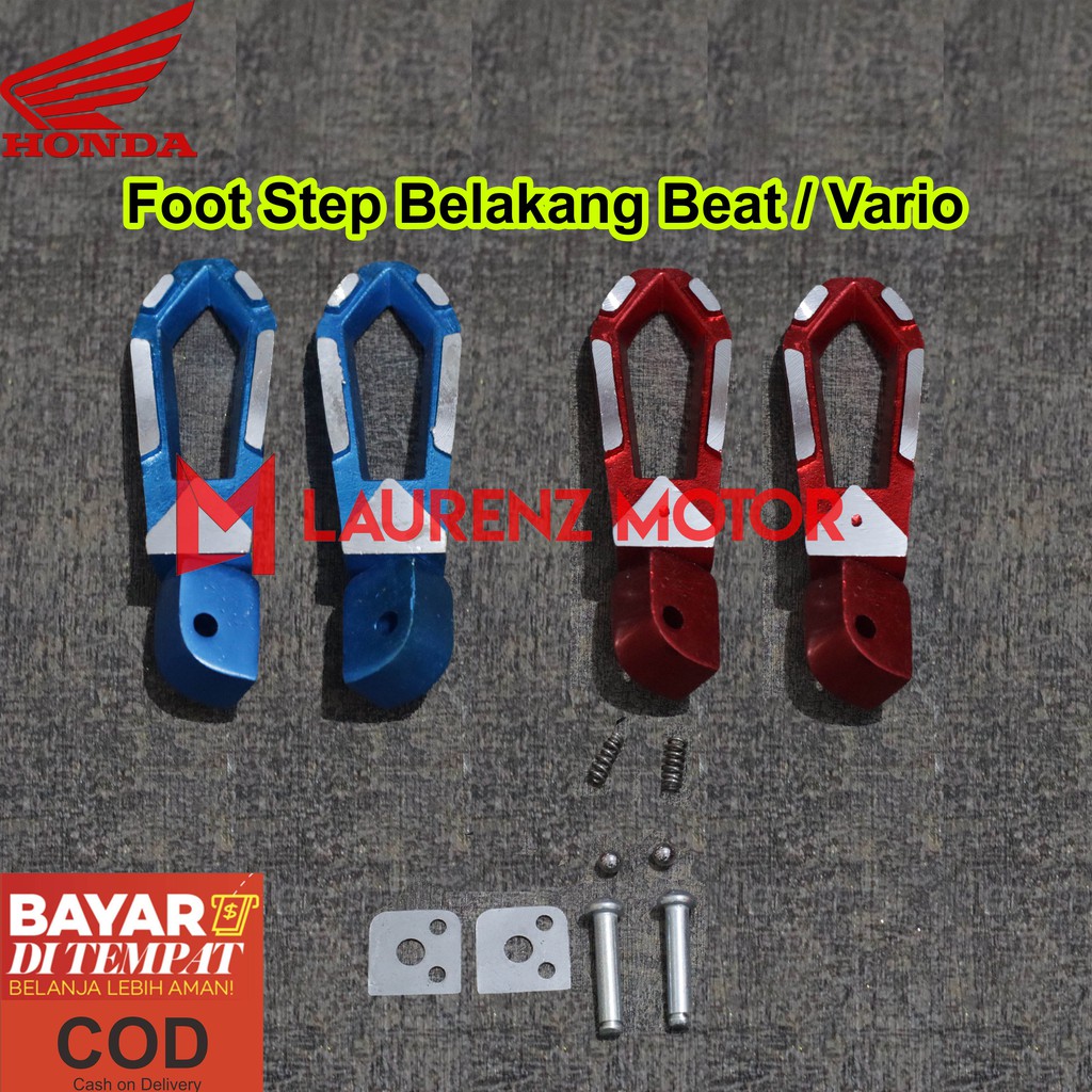 MERAH Honda Vario Beat Rear FootStep/Red Blue Motorcycle Footrest ...