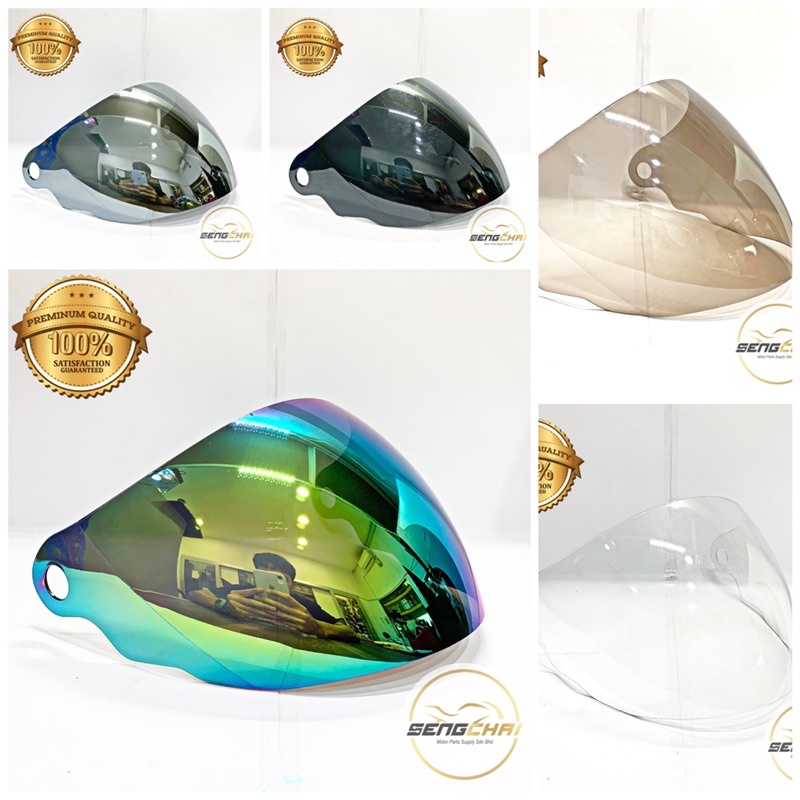 HELMET VISIOR INDEX LTD SWAN XDOT LTD VISOR RAINBOW SILVER SMOKE CLEAR
