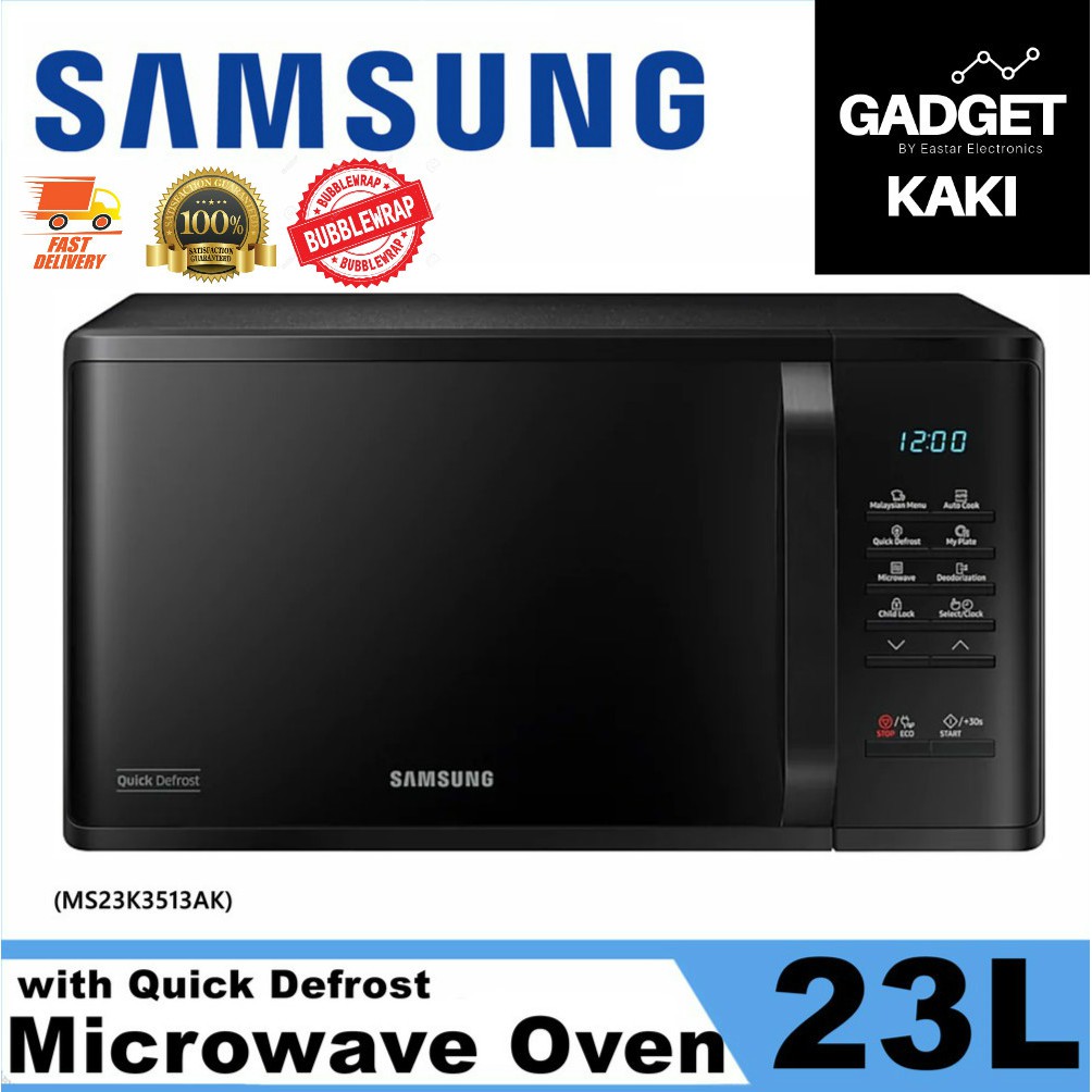 samsung ceramic inside microwave quick defrost