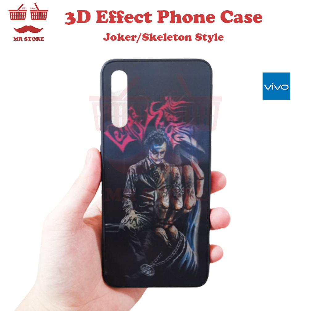 3D Case] Vivo S1, Y19 3D Effect Horror Joker Phone Case Magic