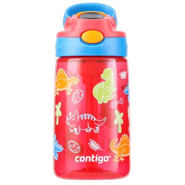Contigo Kids 2-Pack Straw Water Bottle, 14 oz - Dinos/Sharks 