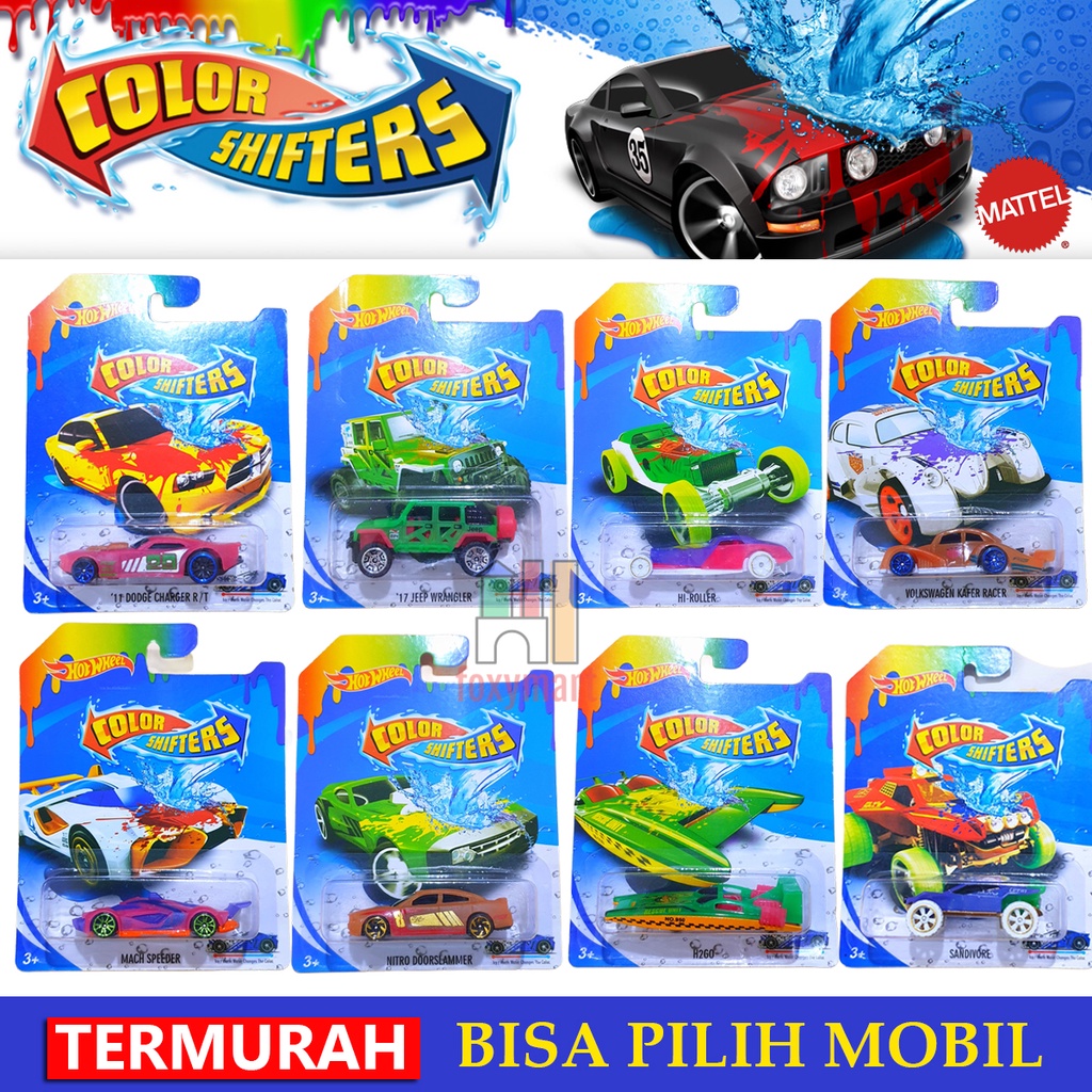 Hot wheels cars that cheap change colour in water