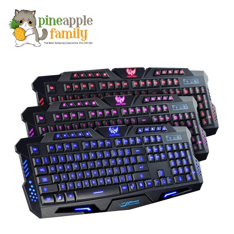 M200 Three Color LED Backlight USB Wired Gaming Keyboard | Shopee Malaysia