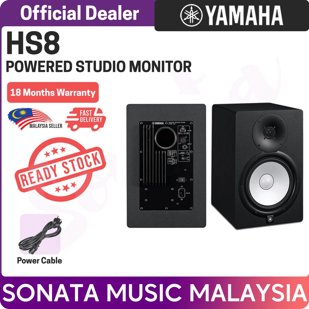 Jual Yamaha HS8 8 Inch Powered Speaker Monitor Shopee Indonesia