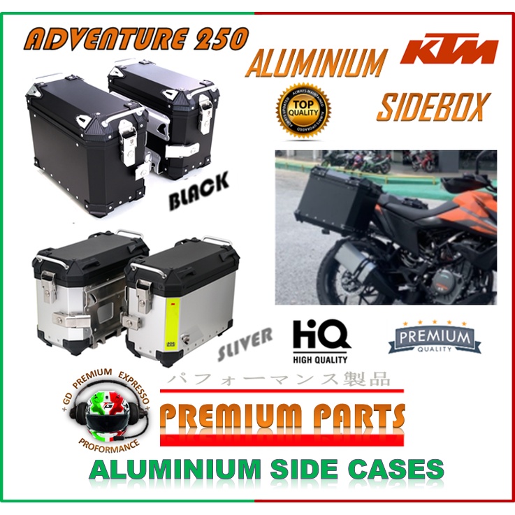 KTM ADVENTURE 250 FULL ALUMINIUM SIDE BOX HIGH QUALITY WATER PROOF ...