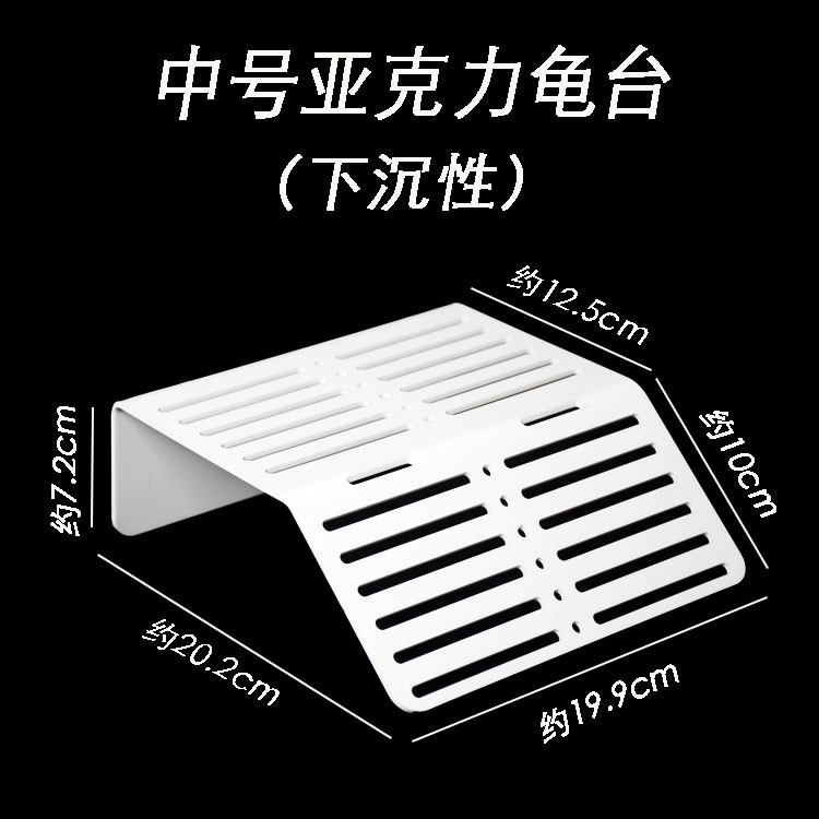 Wedhapy Aquarium Slate Aquarium Slate Reptile Habitat Rock Tortoise Slate Reptile Basking Feeding Dish Black S