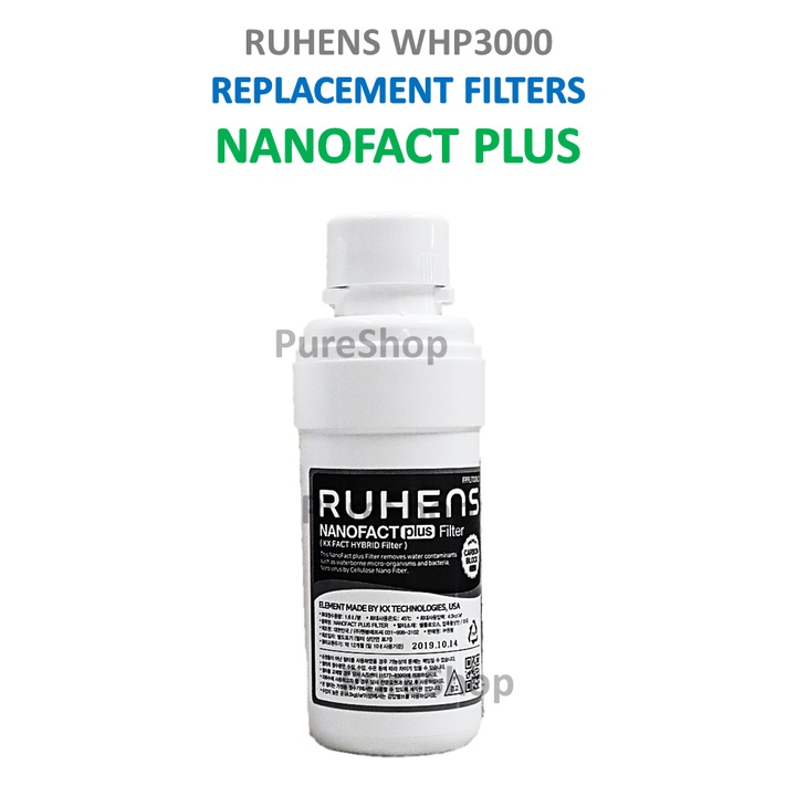 Ruhens 2300 3000 Micro Nano Filters New Korea Alkaline pH9 colepure 4