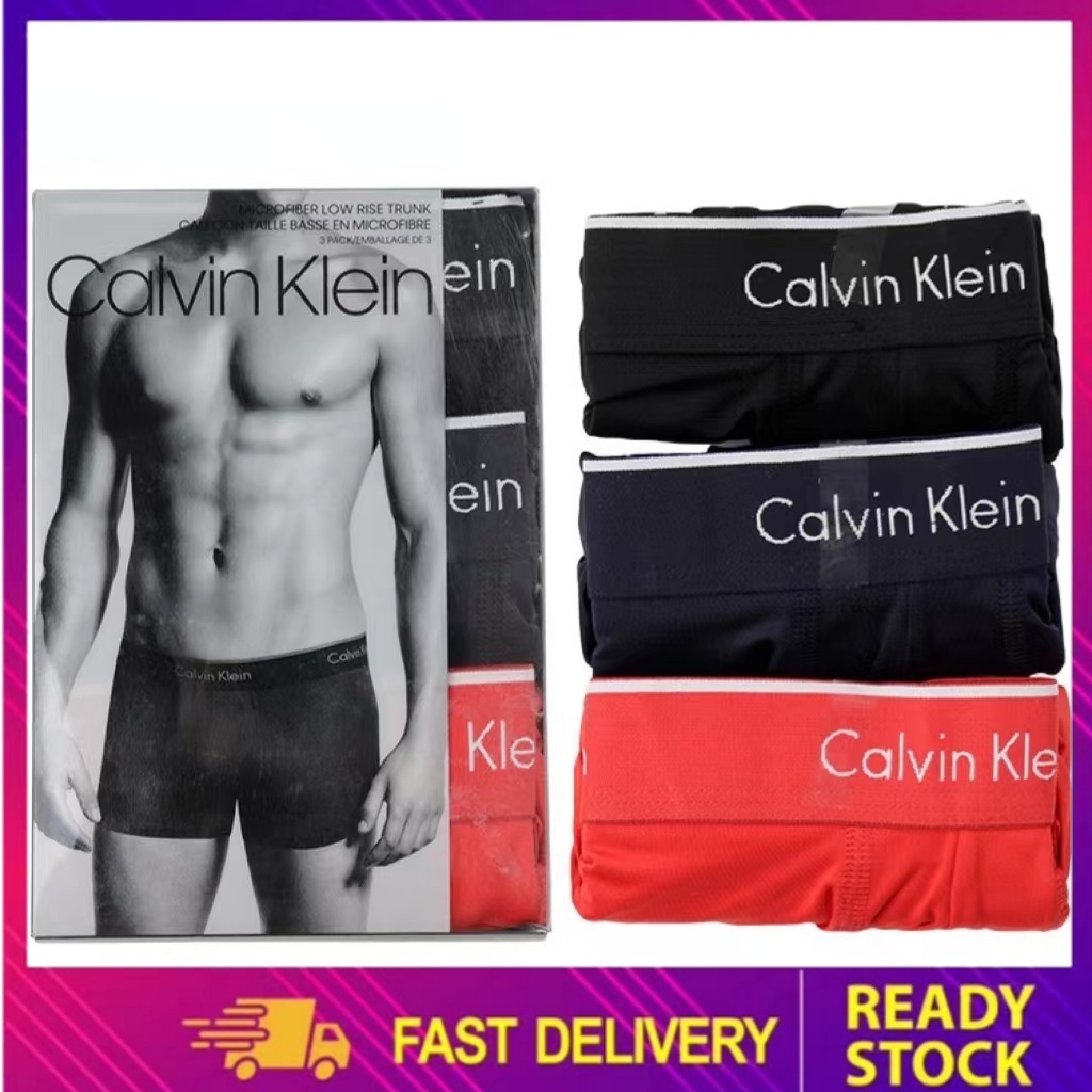 CK Calvin Klein American men's elastic quickdrying lowwaist boxer